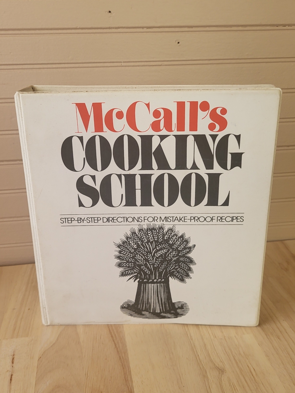 McCall's Cooking School Cookbook Binder in White and Red
